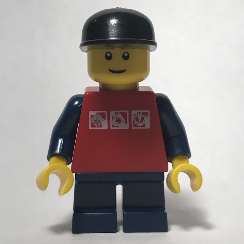Kid - Red Torso, Dark Blue Legs, Black Cap