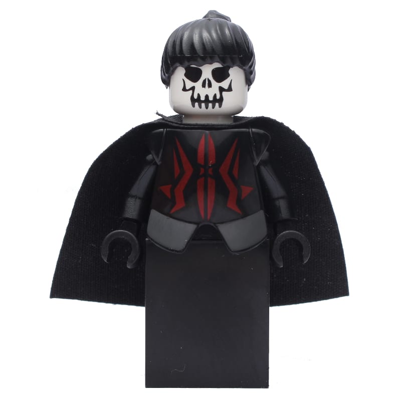 Queen, Skull Head, Black Dress, Black Cape, Black Hair