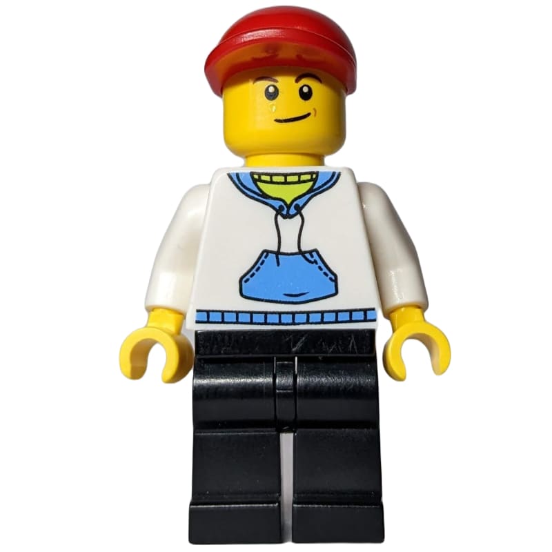 White Torso, Black Legs, Red Cap