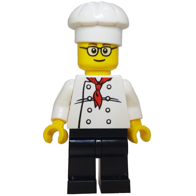 Chef, Red Neckerchief, Black Legs, Glasses