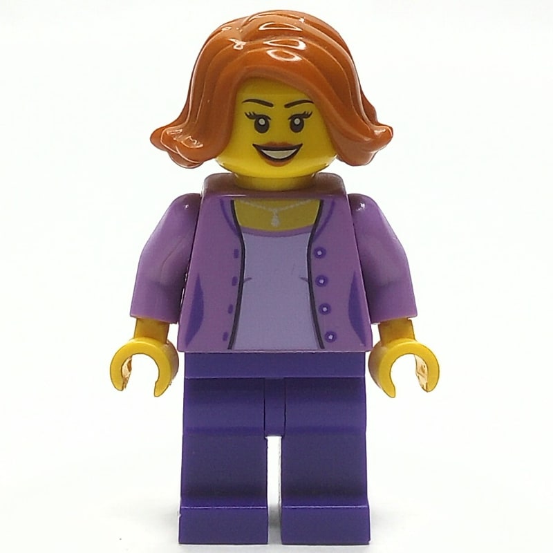 Medium Lavender, Dark Purple, Dark Orange Hair