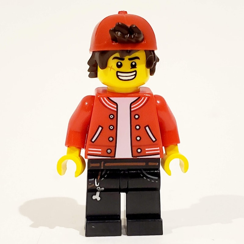 Jack Davids, Red Jacket with Backwards Red Cap