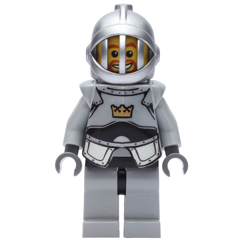 Knight, Gray, Armor, Helmet with Grille, Goatee Beard