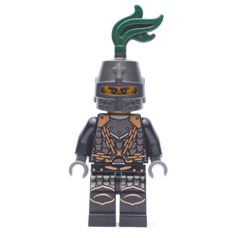Dragon Knight, Dark Green, Pearl Dark Gray Helmet with Dark Green Plume