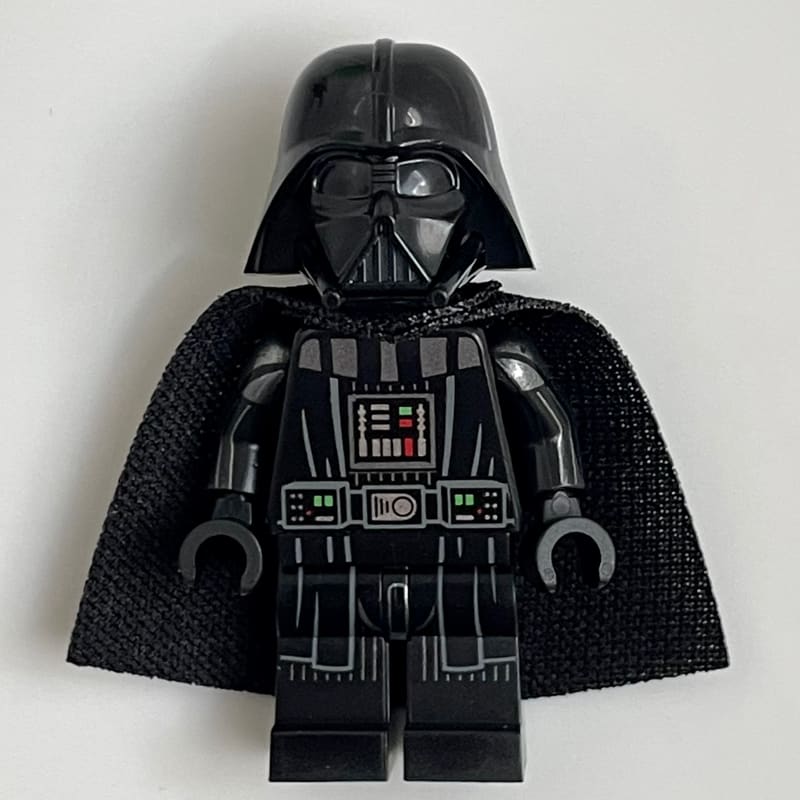Darth Vader, White Skin, 19888 Cape, Stripes on Legs