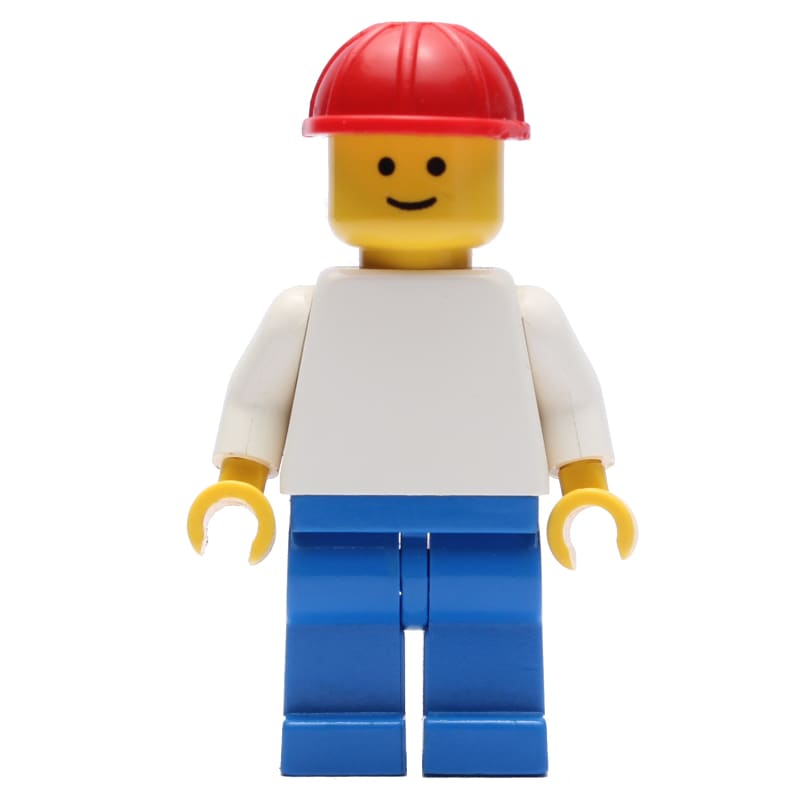 White Torso, Blue Legs, Red Hat