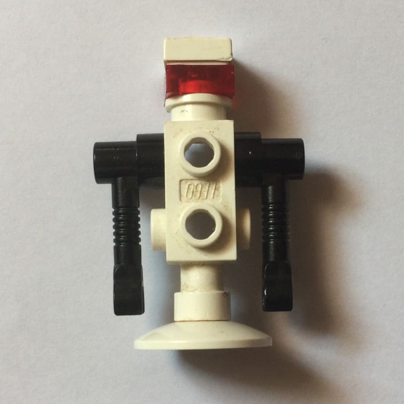 Futuron Droid - Black and White, Trans-Red Eye