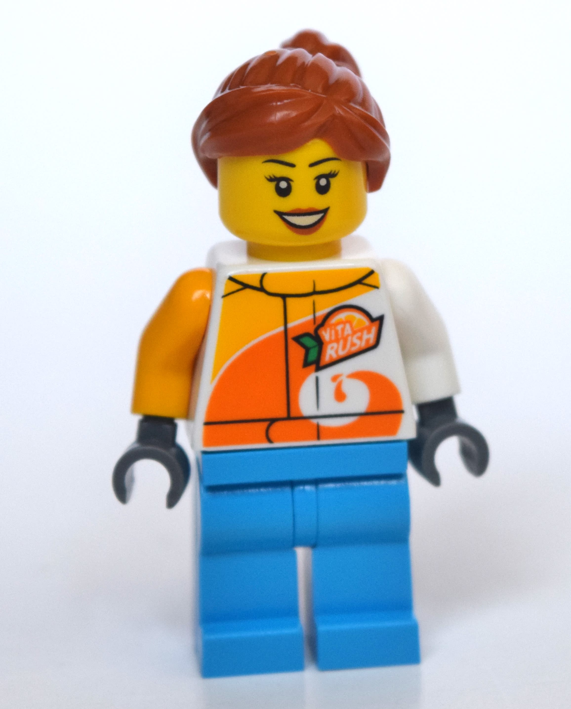 Woman, Vita Rush Jacket, Dark Azure Legs, Dark Orange Hair