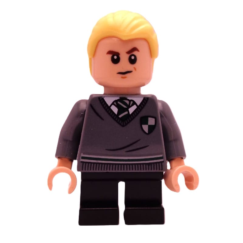 Draco Malfoy, Slytherin Sweater with Crest, Short Black Legs