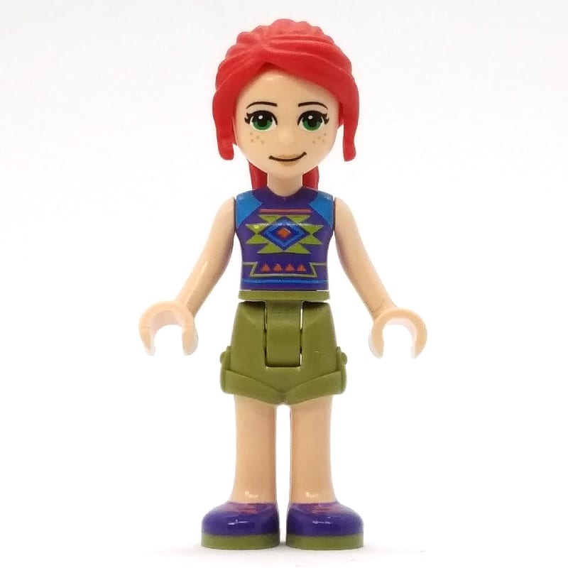 Mia - Dark Purple Top, Olive Green Skirt