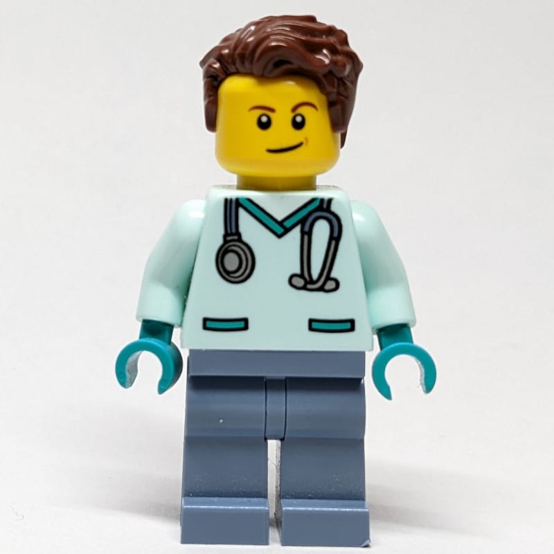 Vet, Man, Light Aqua Scrubs