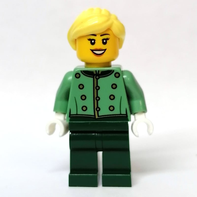 Picollo, Sand Green Torso, Dark Green Legs, Female