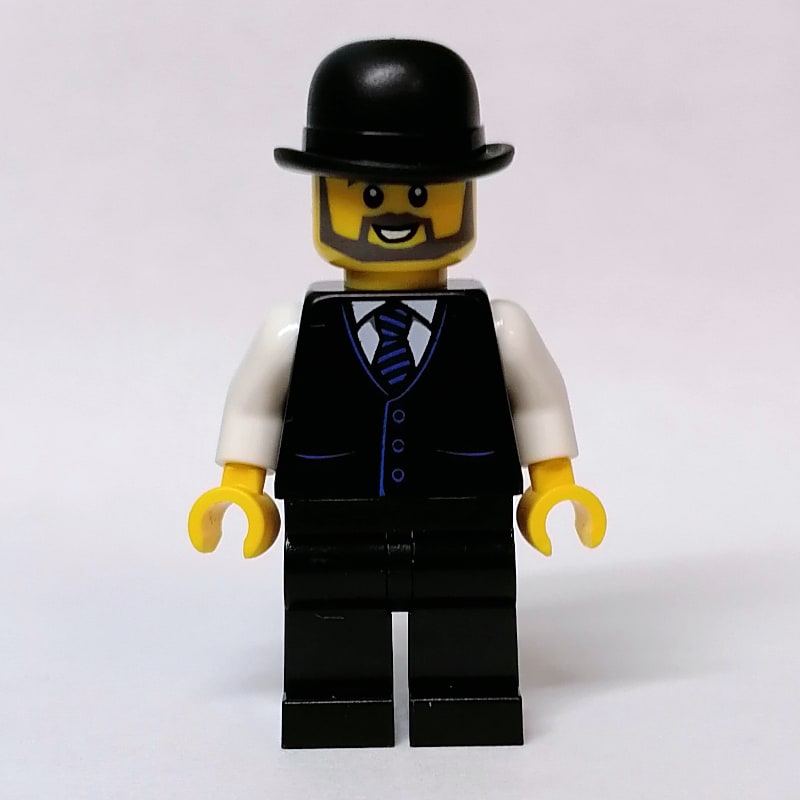 Black Suit, White Shirt, Black Hat
