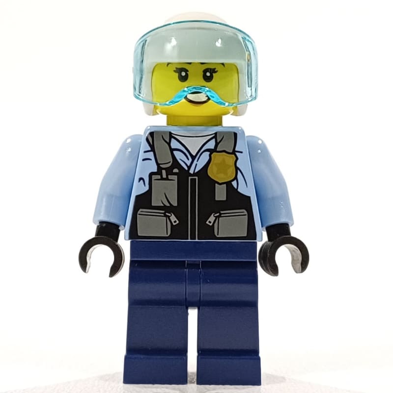 Rooky Partnur, White Helmet, Dark Blue Legs
