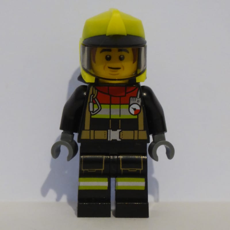 Bob, Black Firesuit, Vibrant Yellow Helmet