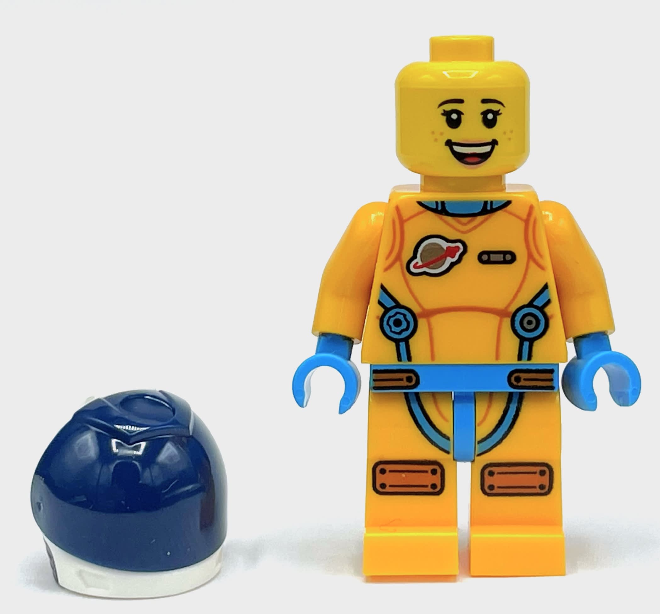 Rivera, Bright Light Orange Spacesuit, Dark Blue Visor