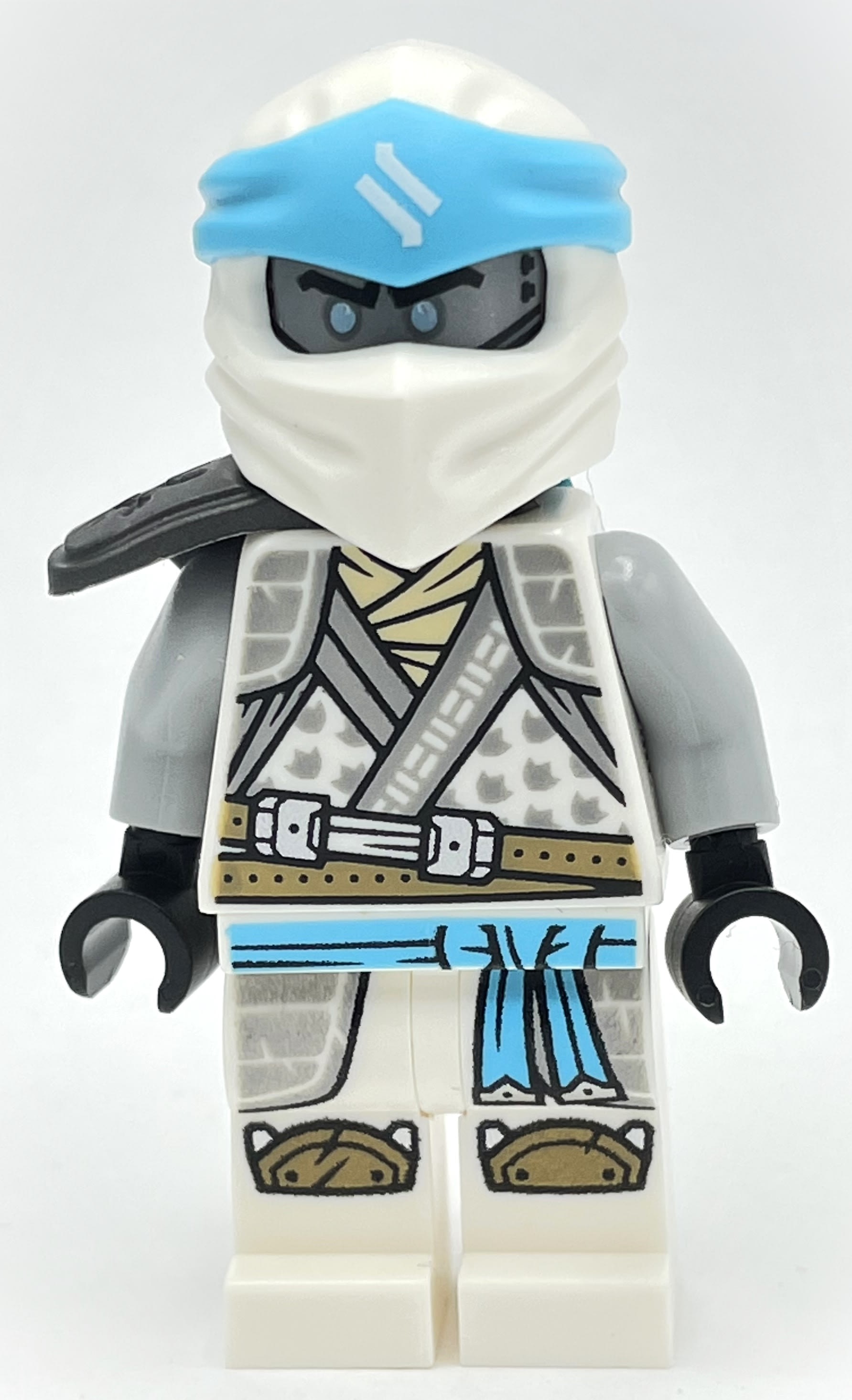Zane, Crystalized Robes, Pearl Dark Gray Shoulder Guard