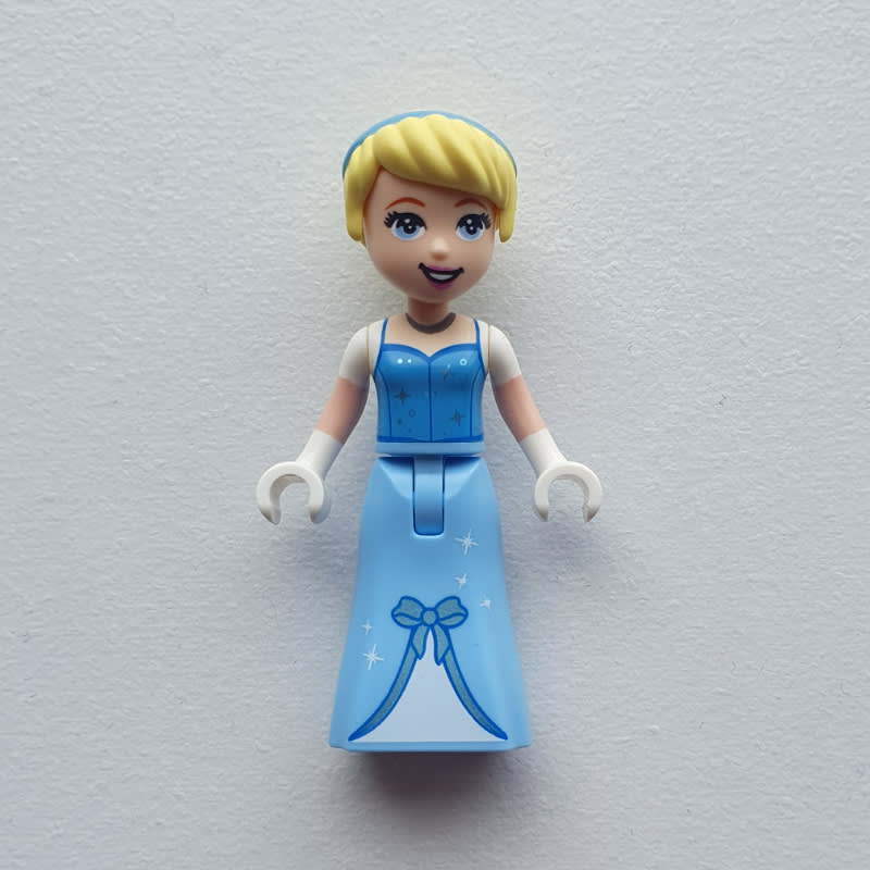 Cinderella - Bright Light Blue Dress, White Under-Dress, White Hands