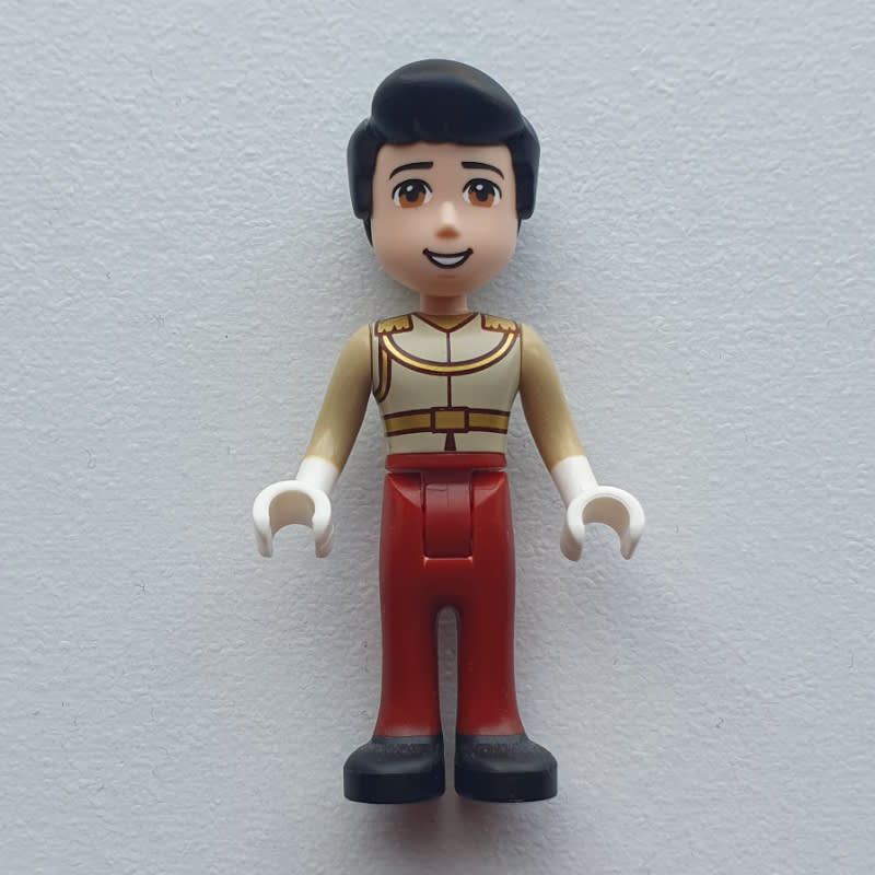 Prince Charming - Tan Shirt, Dark Red Trousers, Smooth Hair