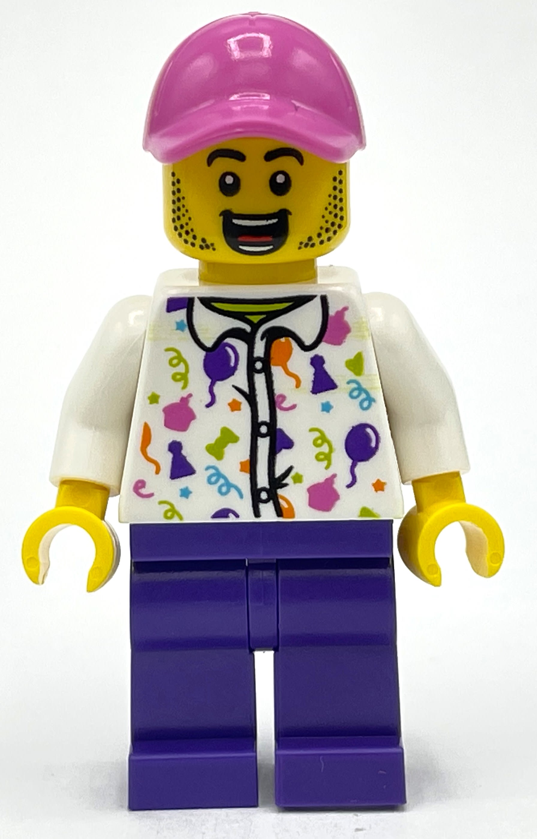 White Torso, Dark Purple Legs, Dark Pink Cap