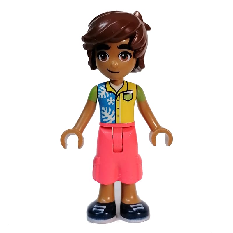 Leo - Colored Top, Coral Pants