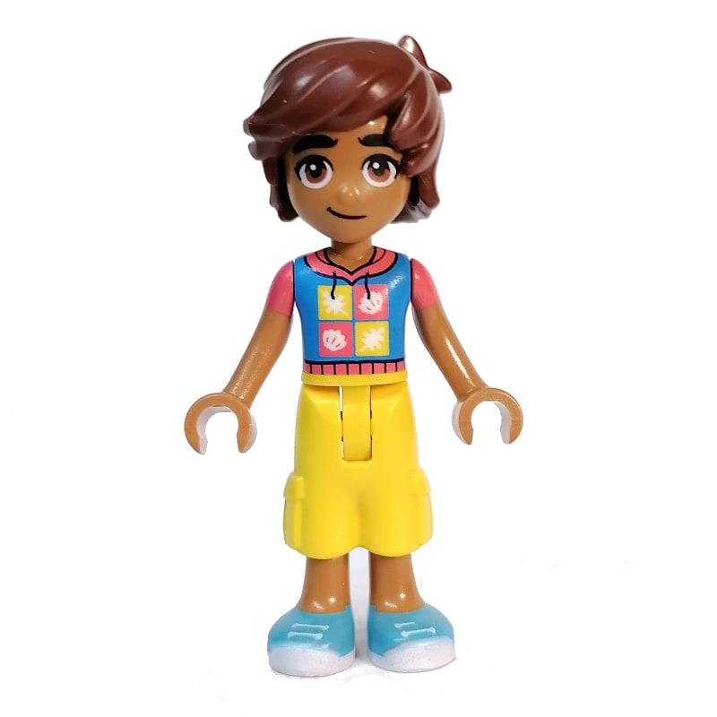 Leo - Dark Azure Top, Yellow Pants