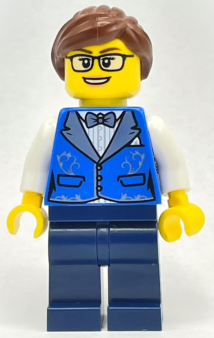 Drummer - Blue Torso, Dark Blue Legs, Reddish Brown Hair