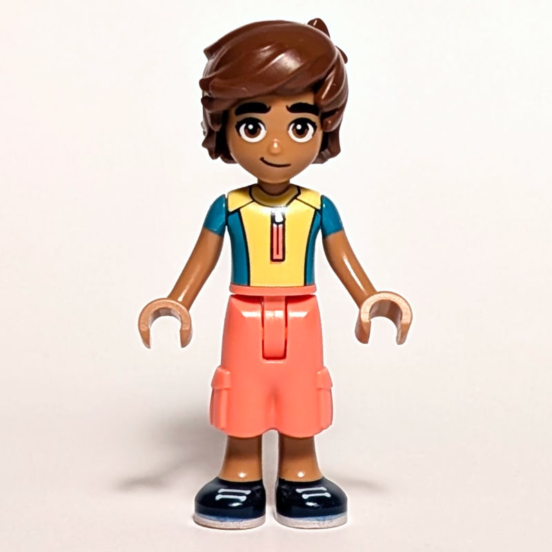 Leo - Yellow Shirt, Coral Pants