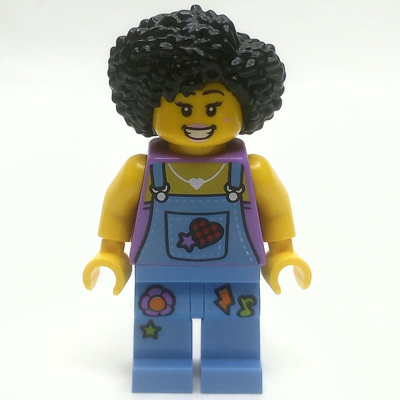 Street Musician, Medium Blue Overalls