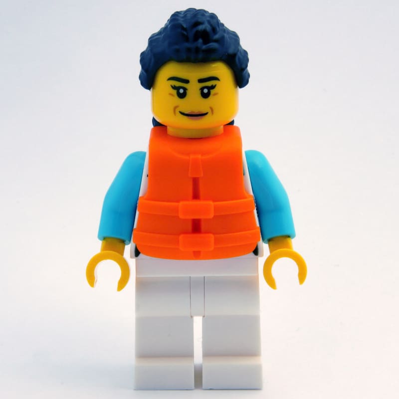 Ocean Explorer, White Suit, Orange Life Vest