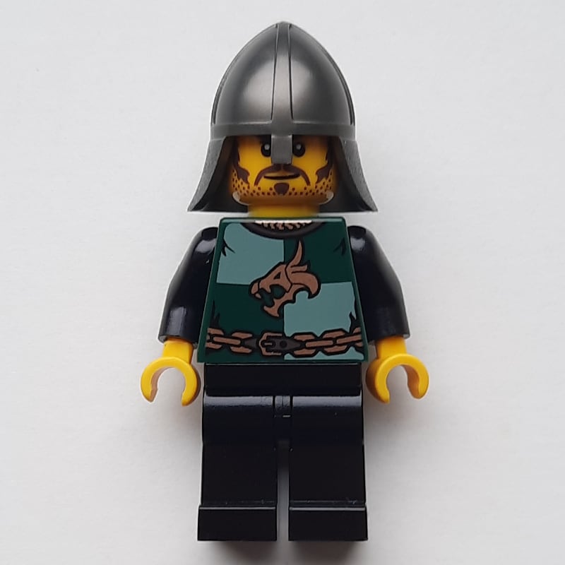Dragon Knight, Dark Green, Pearl Dark Gray Helmet, Stubble