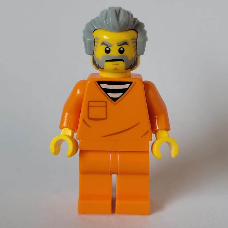 Criminal, Orange Suit, Light Bluish Grey Hair
