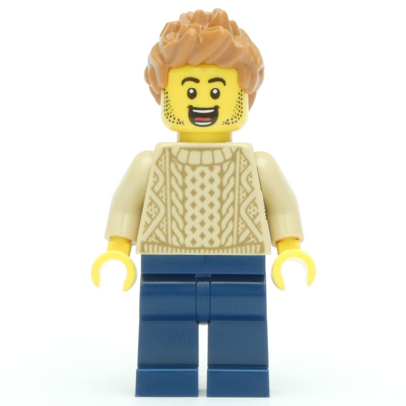 Tan Torso, Dark Blue Legs, Medium Nougat Hair