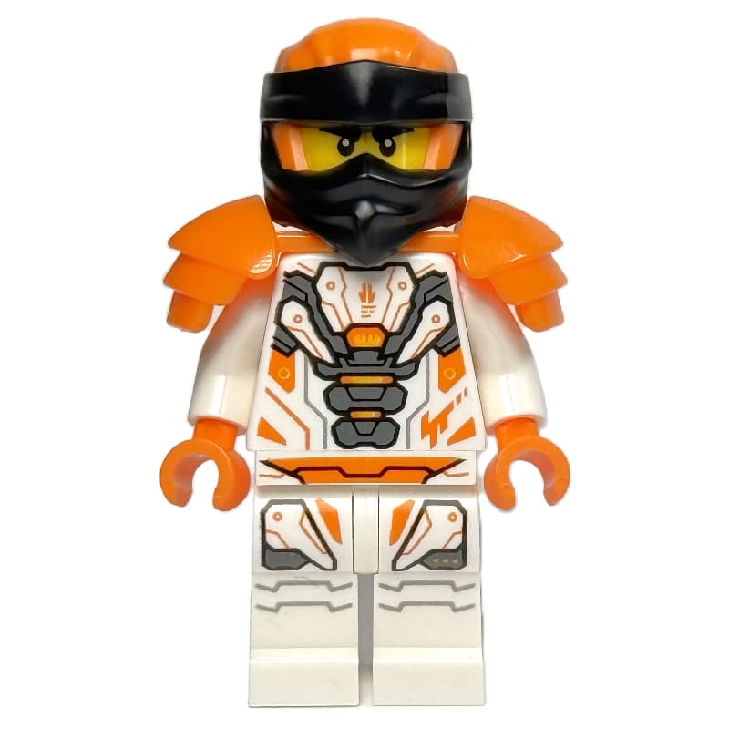 Cole, White Robes, Orange Wraps, Shoulder Armor