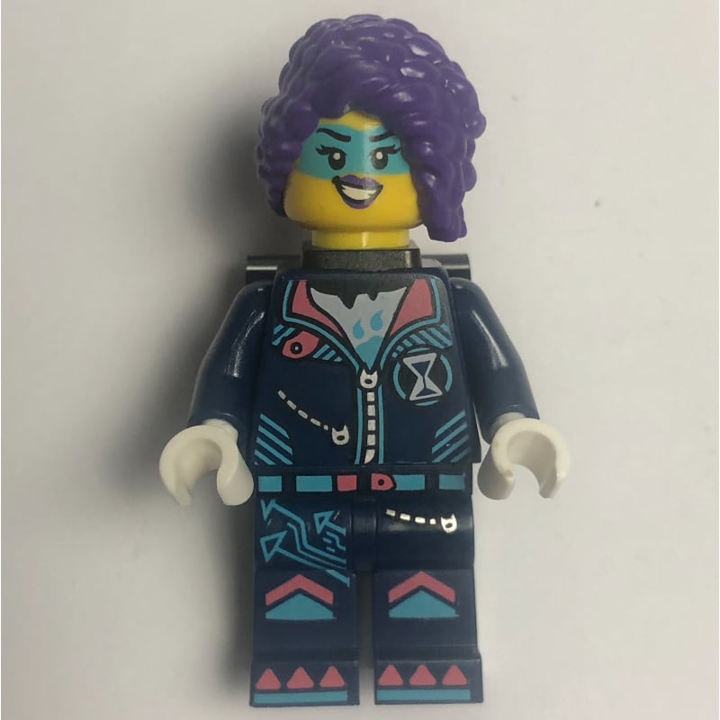Zoey, Dark Blue Suit, Black Neck Bracket