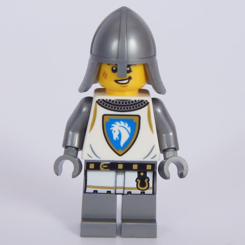 Knight, White Tunic, Helmet