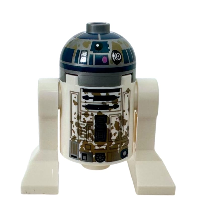 Astromech Droid, R2-D2, Flat Silver Dome, Mud Stains