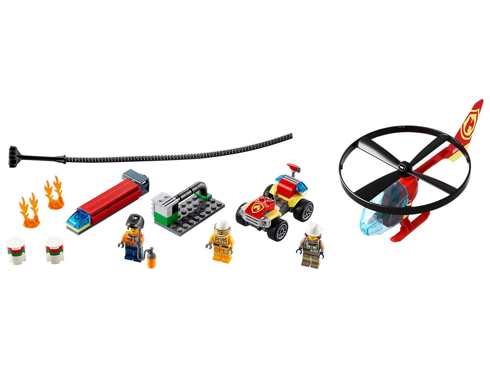 Helikopter strażacki leci na ratunek