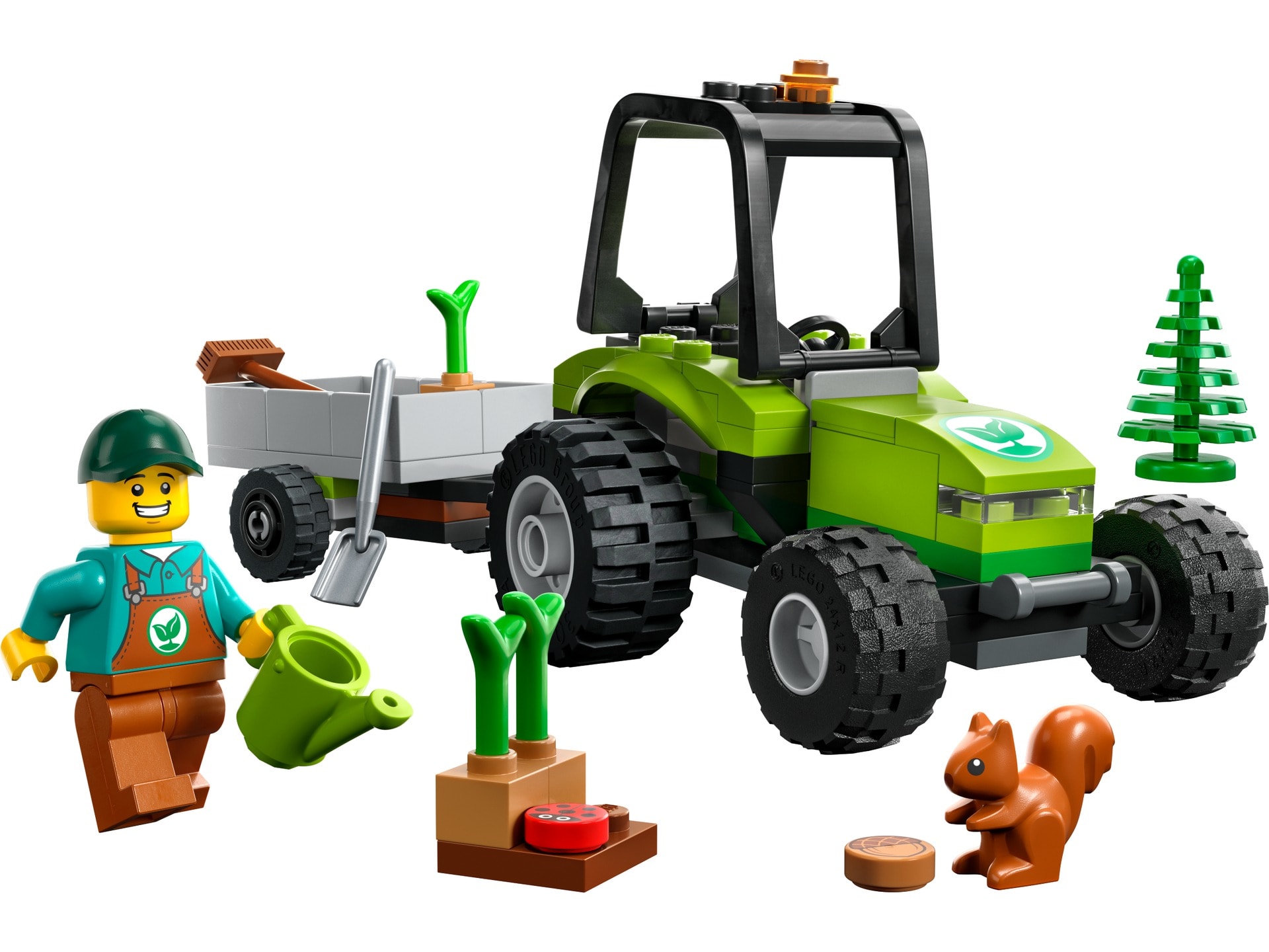 Traktor w parku