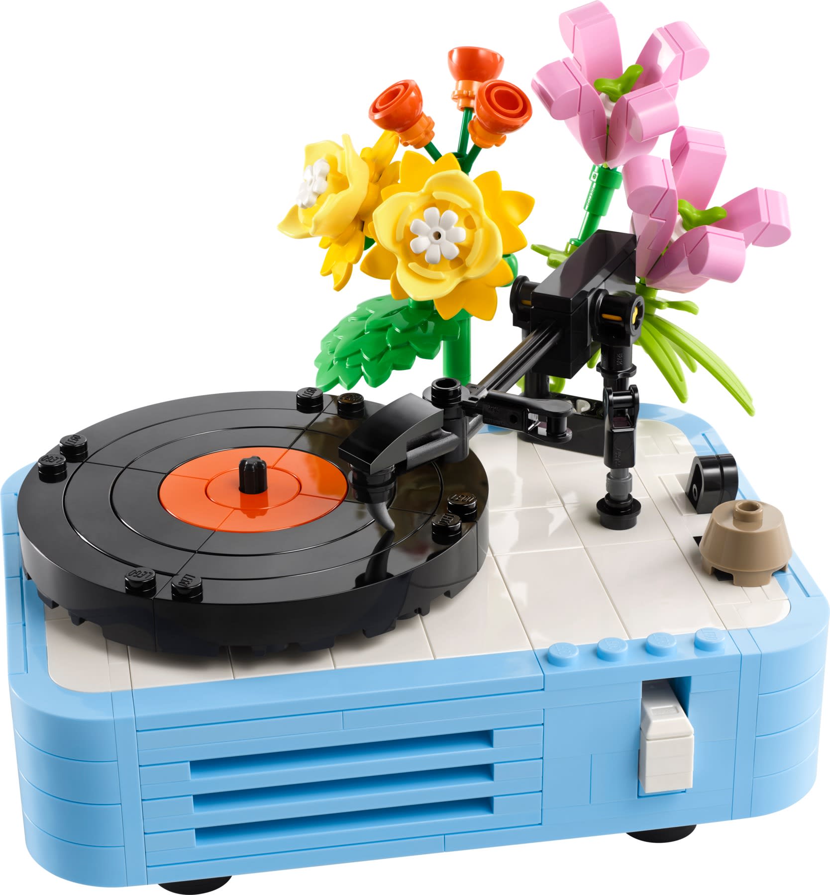 Gramofon z kwiatami