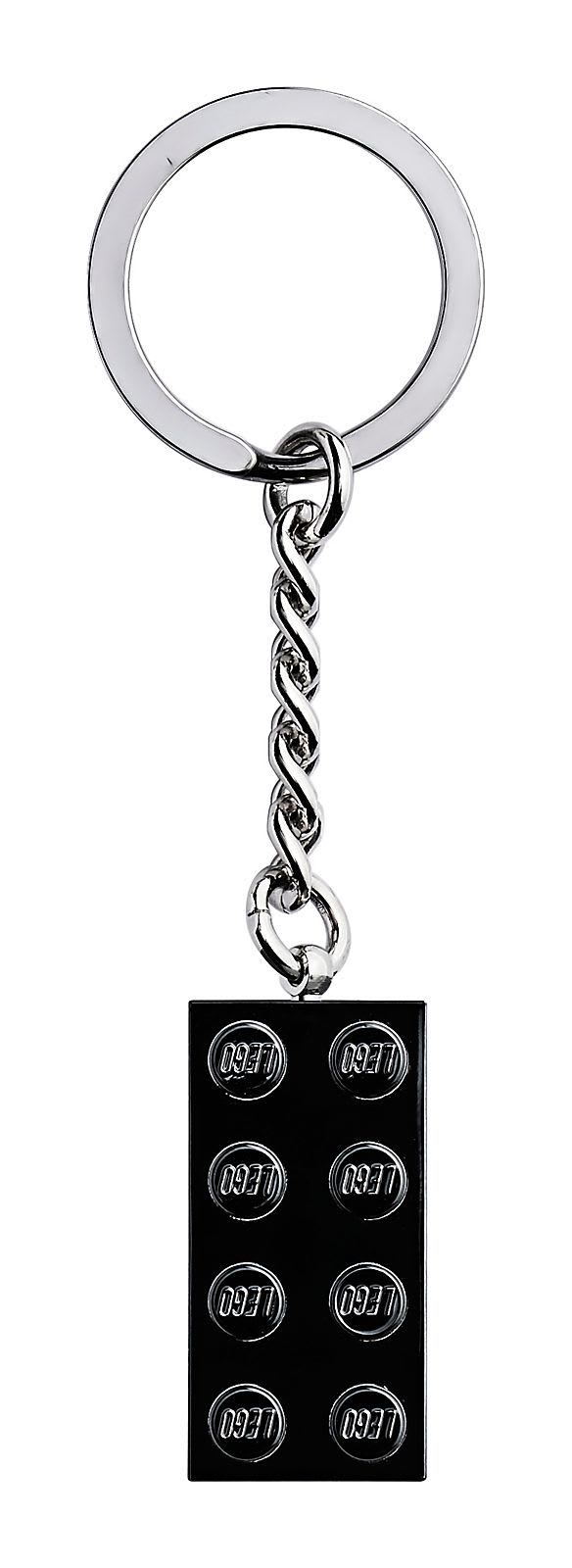 Chrome Black Brick Key Chain