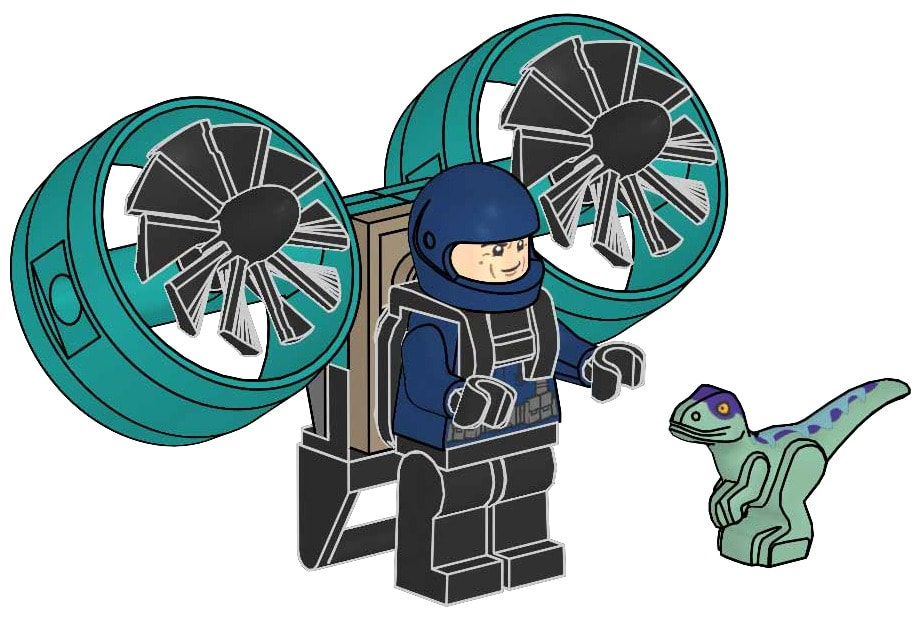 Guard with Jet Pack and Raptor