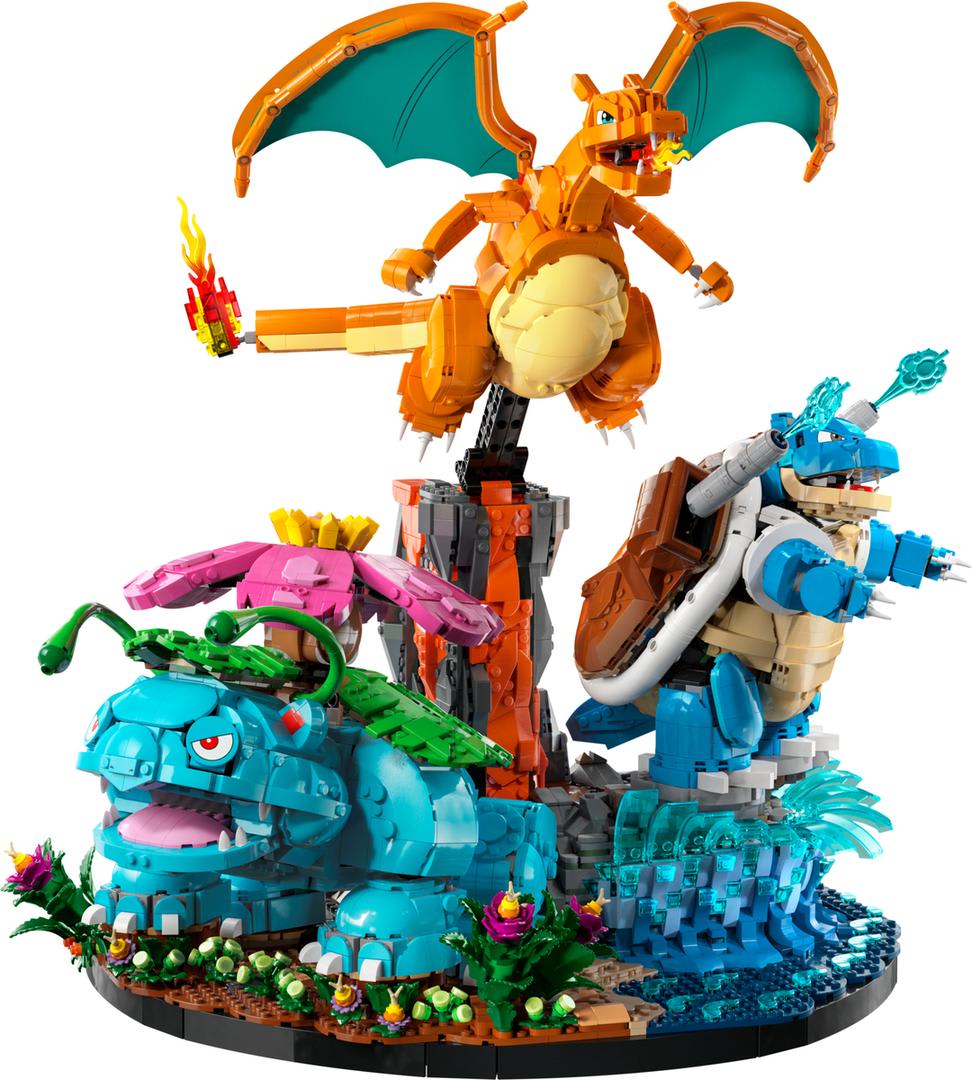 Venusaur, Charizard i Blastoise