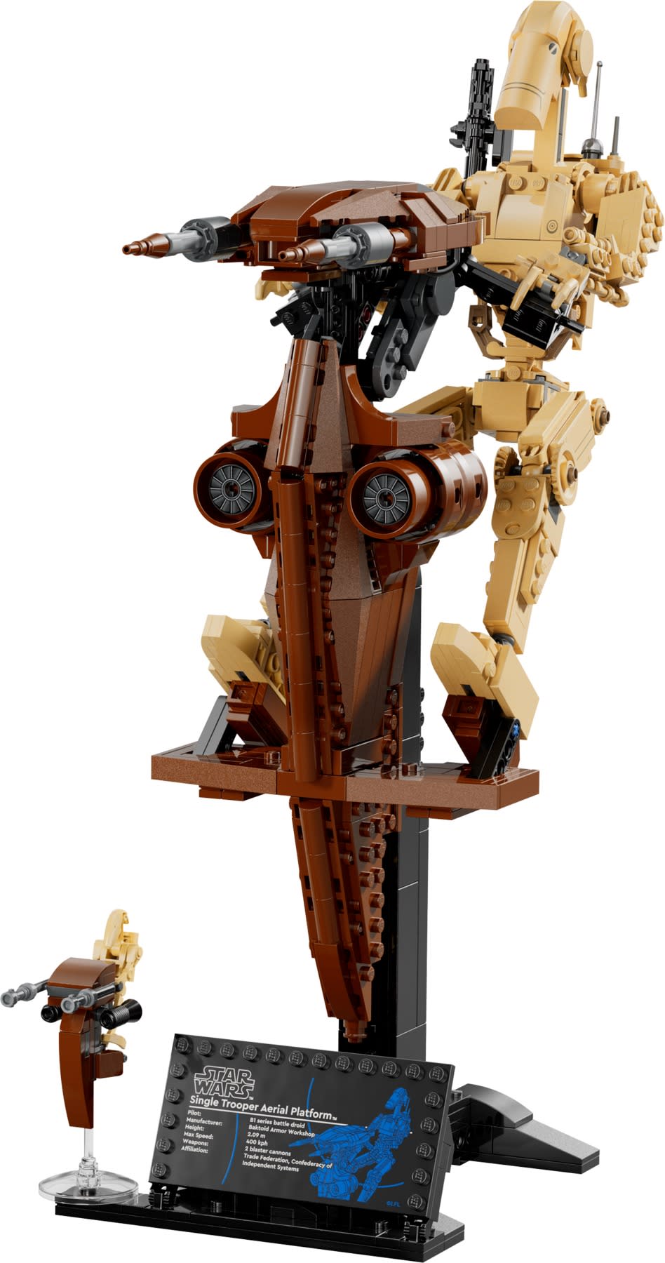 Droid bojowy z platformą STAP