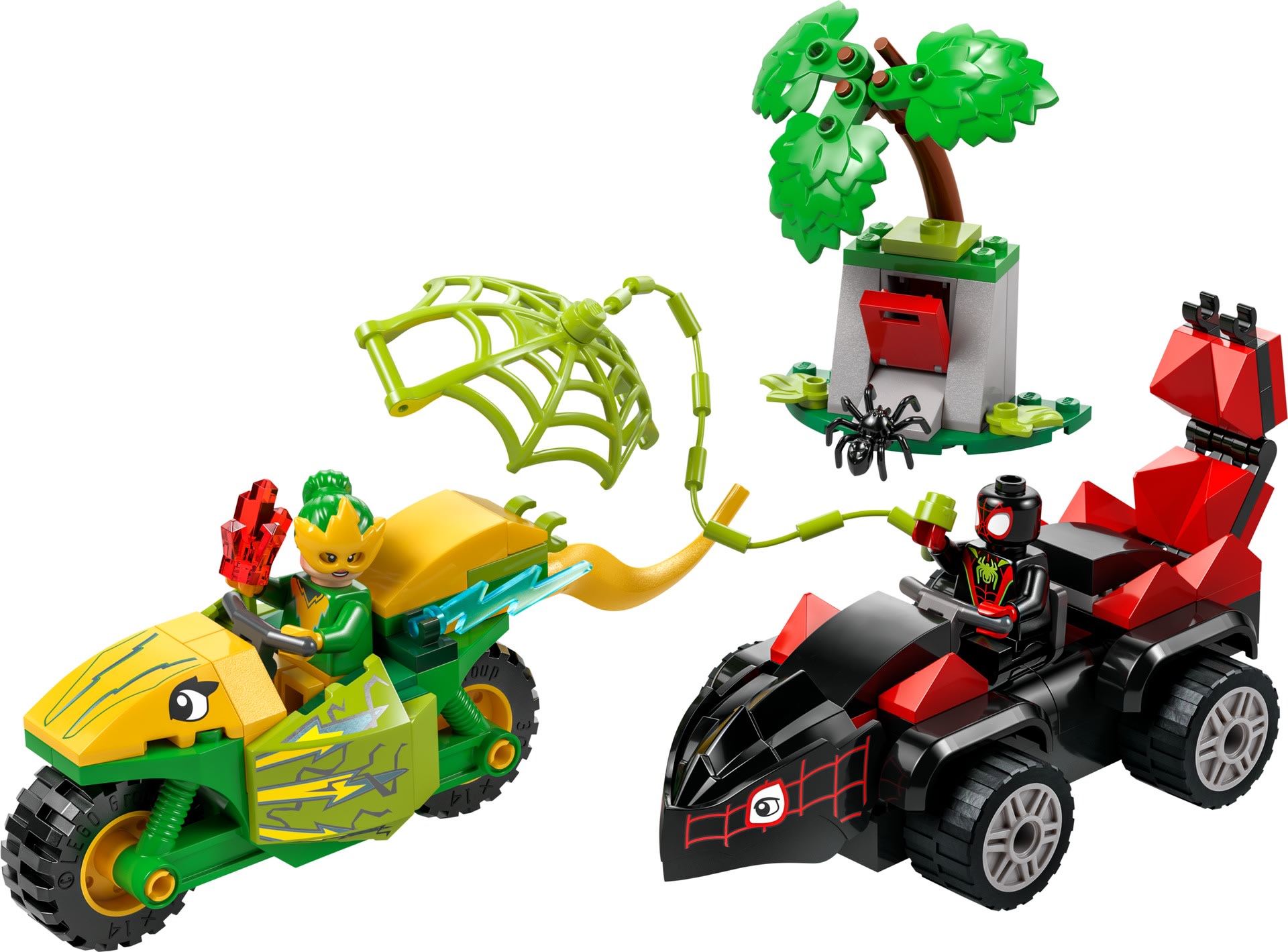 Pościg Spina za Electro w dinopojeździe