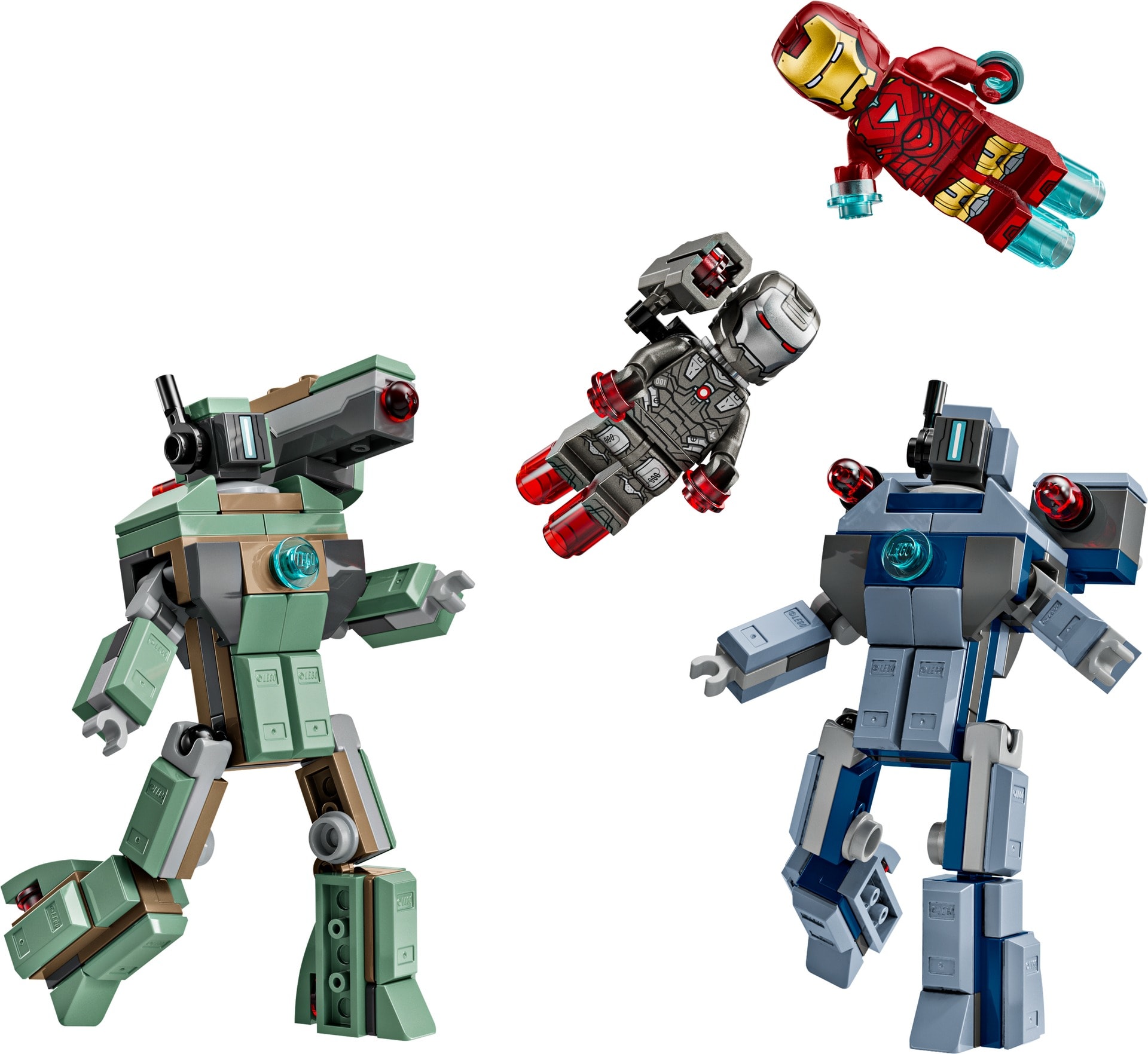 Iron Man i War Machine kontra drony Hammera