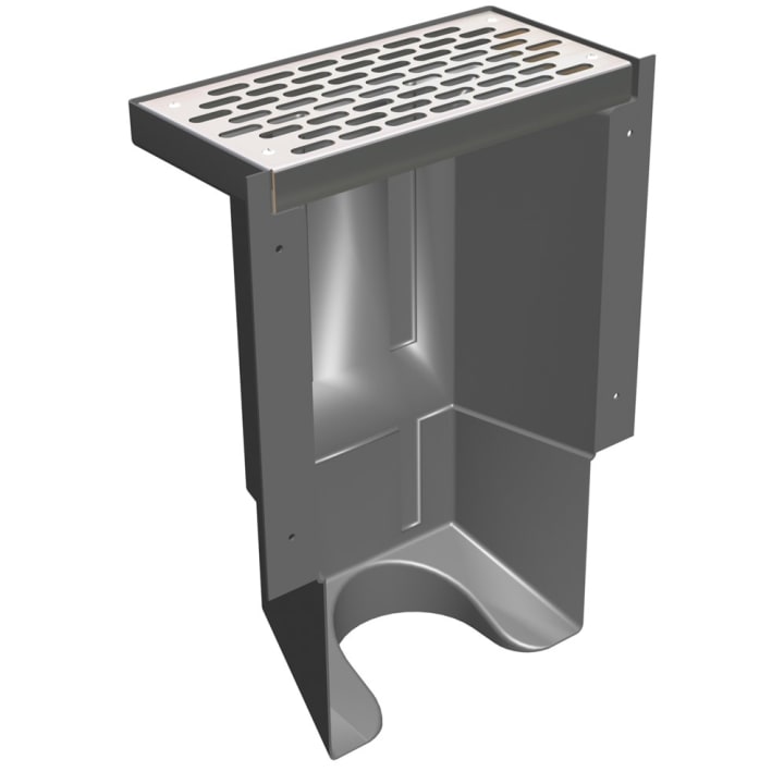 Ventilatiebak koekoek T175 met rvs rooster