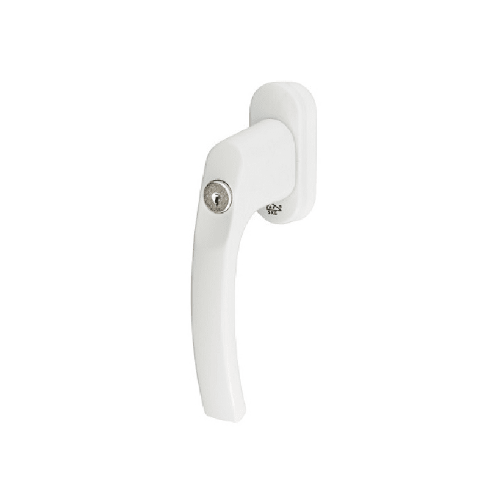 *Draaivalkruk wit afsluitbaar stift 40mm