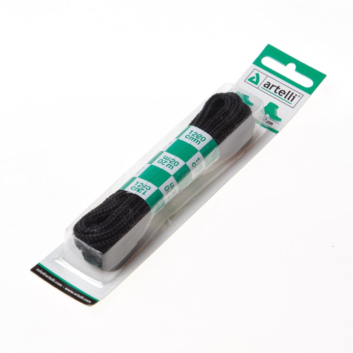 Veters rond 1 paar zwart 120cm