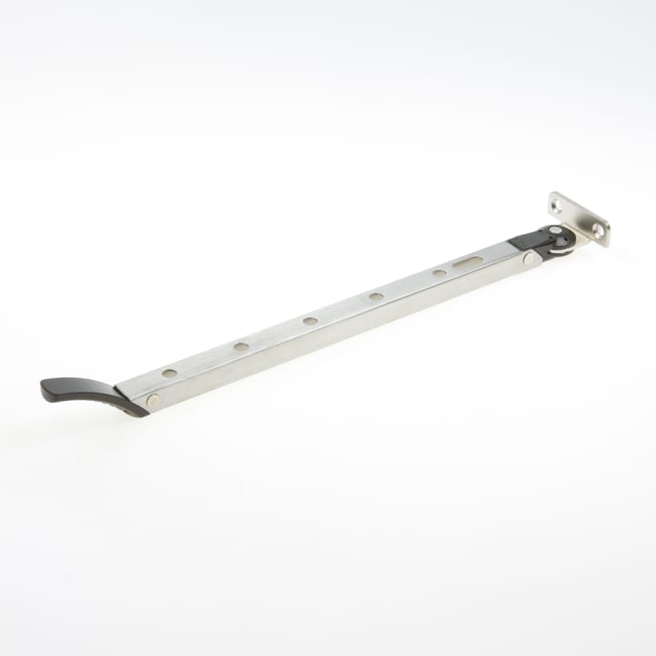 Axa Raamuitzetter Habilis lengte 355mm buitendraaiend RVS zwart voor draairaam smal kozijnhout 2635-31-81/E